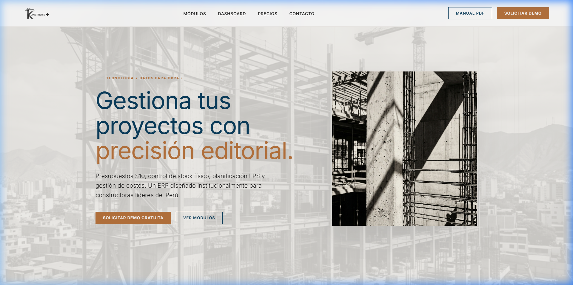 Kostruye+ ERP — SaaS de Construcción