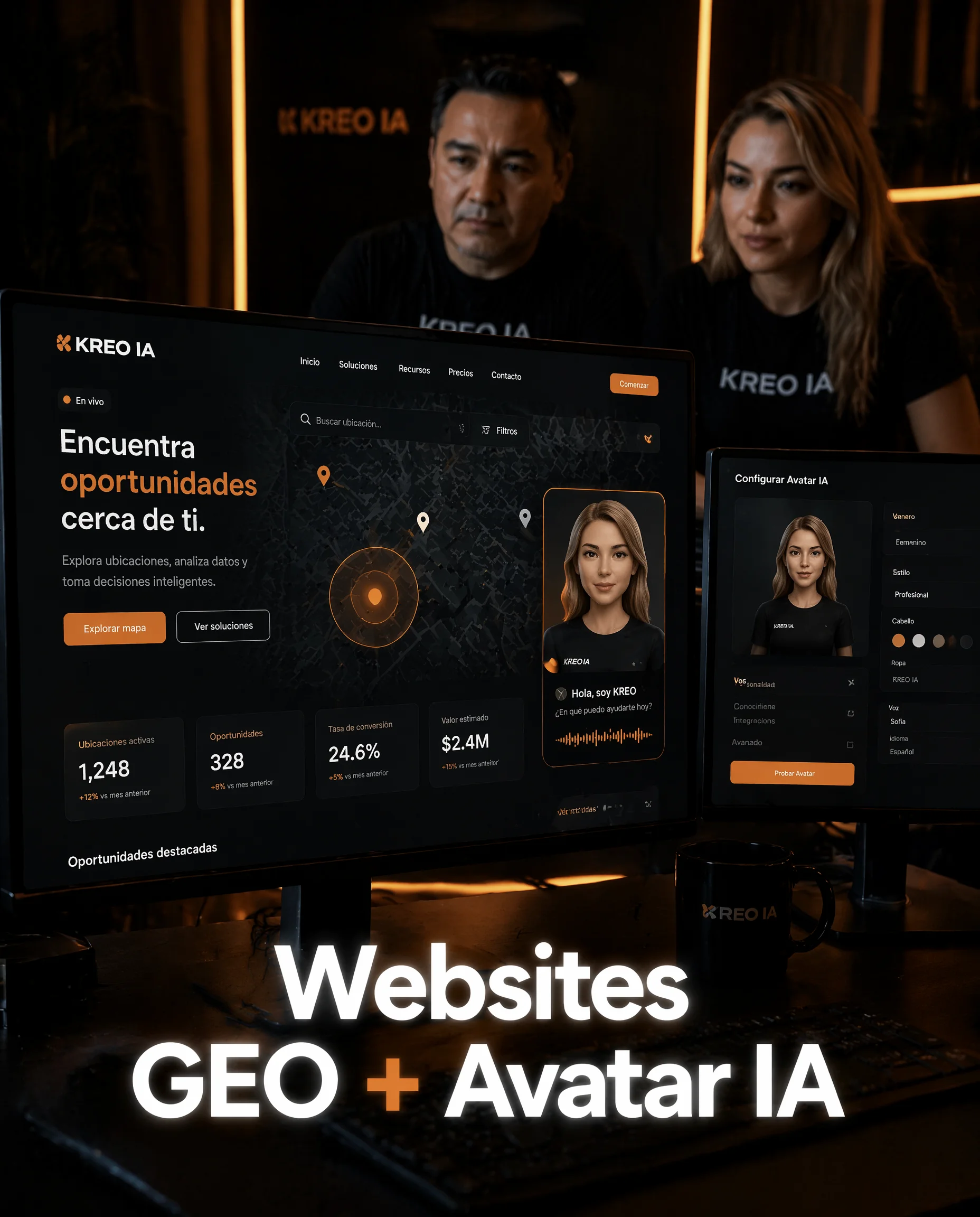 Websites GEO + Avatar IA